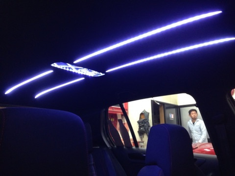 天井張替え・加工 - VW GOLF6 GTI