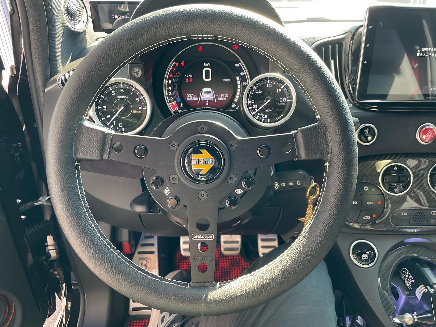 ステアリングコラムメーター取付